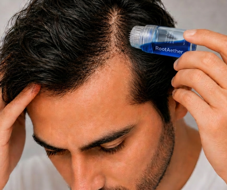 RootAether focused root-area scalp ritual